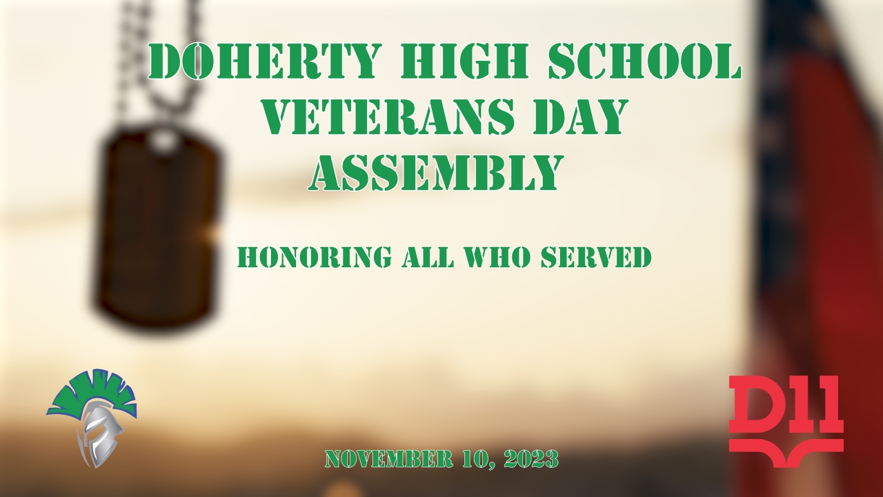 Doherty Veterans Day Assembly 2023